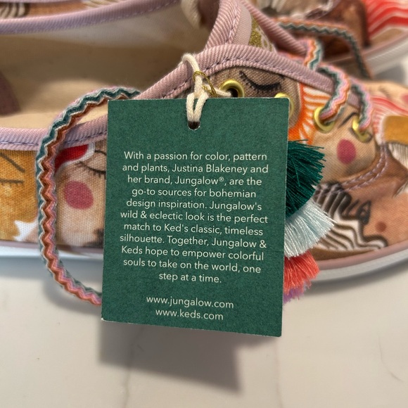 Justina Blakeney Keds X Jungalow Champions Pink Chorus Sneakers women 6.5 NWT - Picture 5 of 8